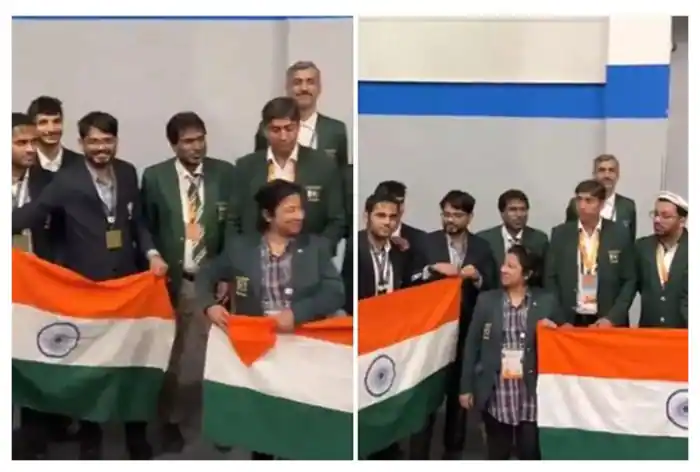 Pakistani Team's Heartwarming Gesture at Chess Olympiad 2024 - Holding Indian flag Goes Viral