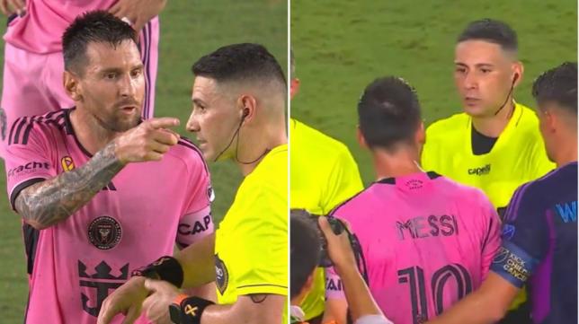 Lionel Messi's explosive outburst at referee following Inter Miami draw