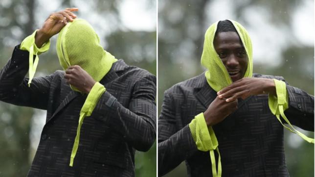 France fans criticize Ibrahima Konate for wearing a bright green hood as he arrives at Liverpool