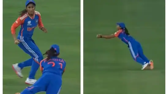 Radha Yadav, Harmanpreet's stand-in, makes game-changing catch in T20 World Cup 2024 India vs Sri Lanka showdown