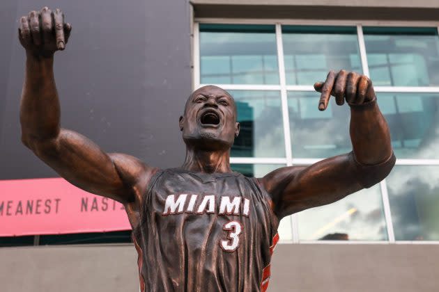 Controversy Surrounds Dwyane Wade's Sculpture as He Reflects on Reaction to Michael Jordan Bronze