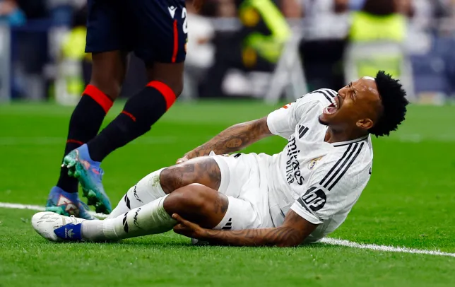 Real Madrid defender Eder Militao sustains a major injury in clash with Osasuna