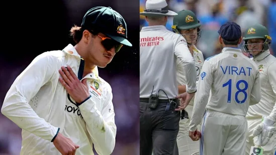 Sam Konstas trolls Virat Kohli with shoulder bump mimicry as Aussie debutant mocks Indian crowd at MCG in viral video